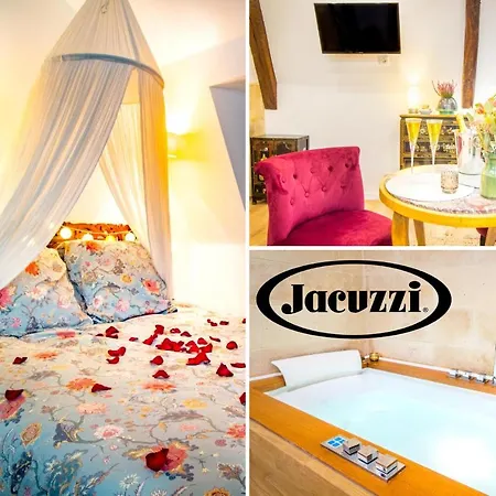Jacuzzi - La Petite Romantique - Flobnb Laon Exterior foto